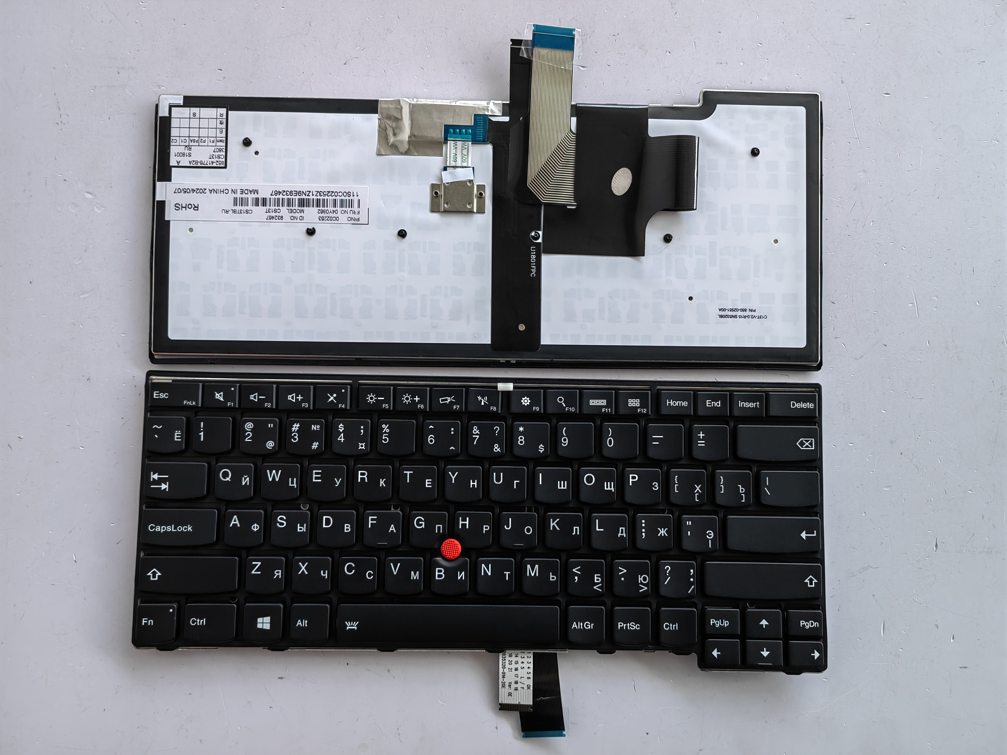 Picture of New Replacement Laptop Keyboard For IBM E431/T440/T460/E440/T431/L440/T450/L450 BLACK FRAME BLACK With Point Backlit (OEM) RU Layout